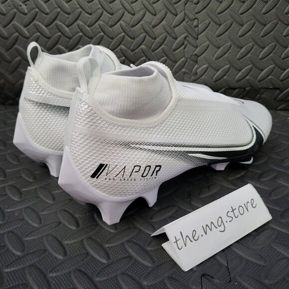 Nike Vapor Edge Pro 360 White Black Football Cleats Men\'s Sz 12.5 AO8277-100 main image 4